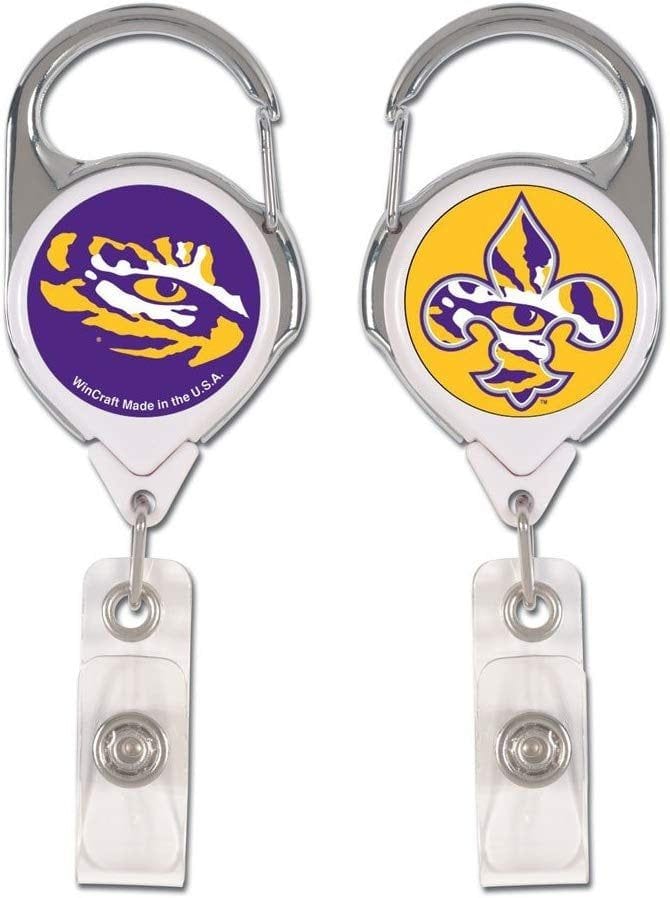 LSU Tigers Reel 2 Sided Retractable Badge Holder Tiger Eye