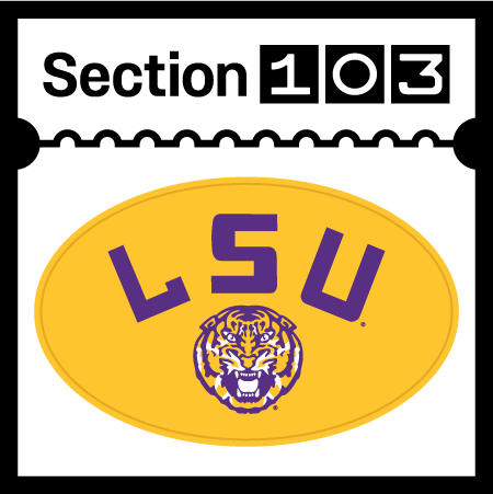 LSU Football Helmet Logo Sticker