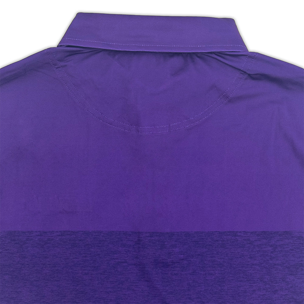 LSU Heather Block Performance Polo 4