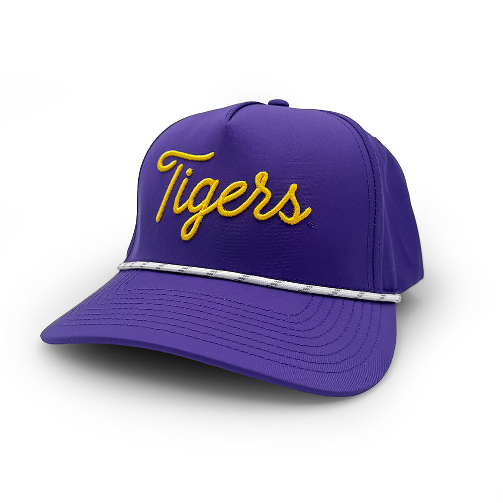 LSU Tigers Script Rope Hat, Purple