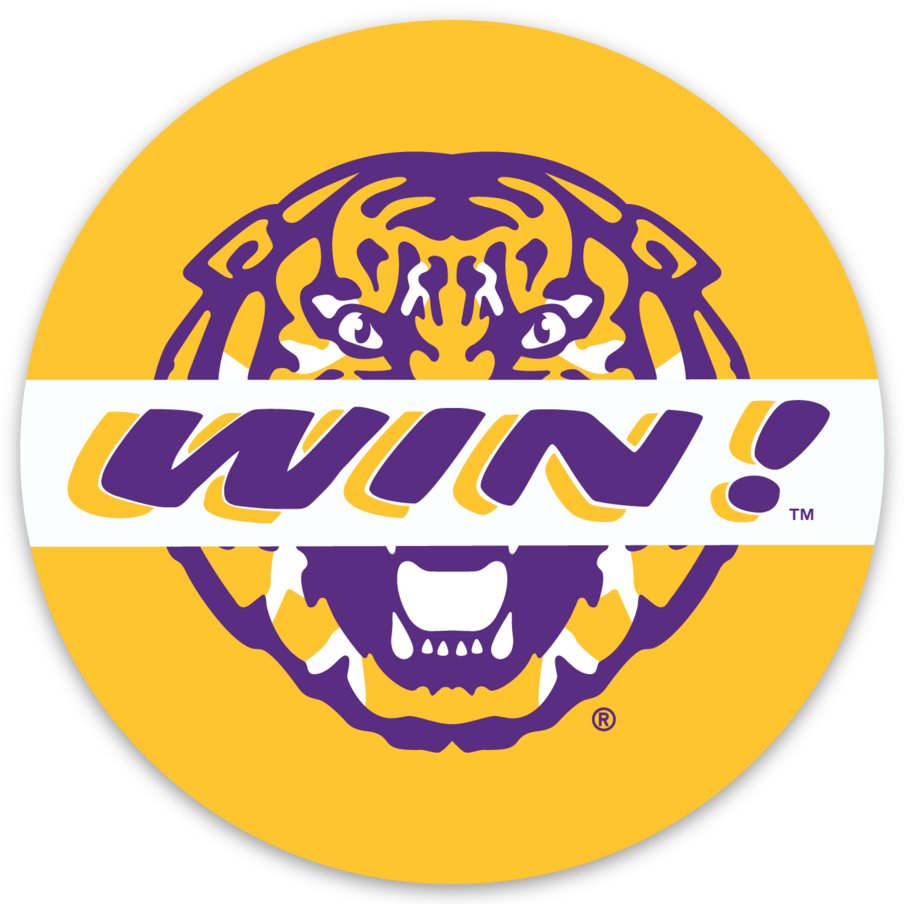 LSU Win Bar Sticker