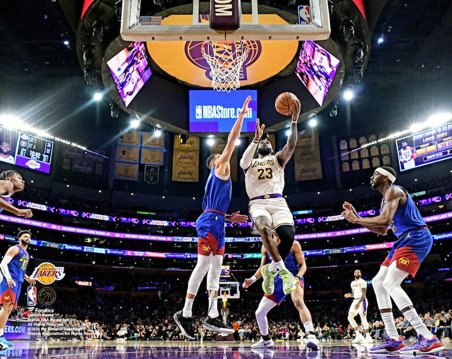 LeBron James 1st Player to Score 40,000 Points Los Angeles Lakers 8" x 10" Basketball Photo 1