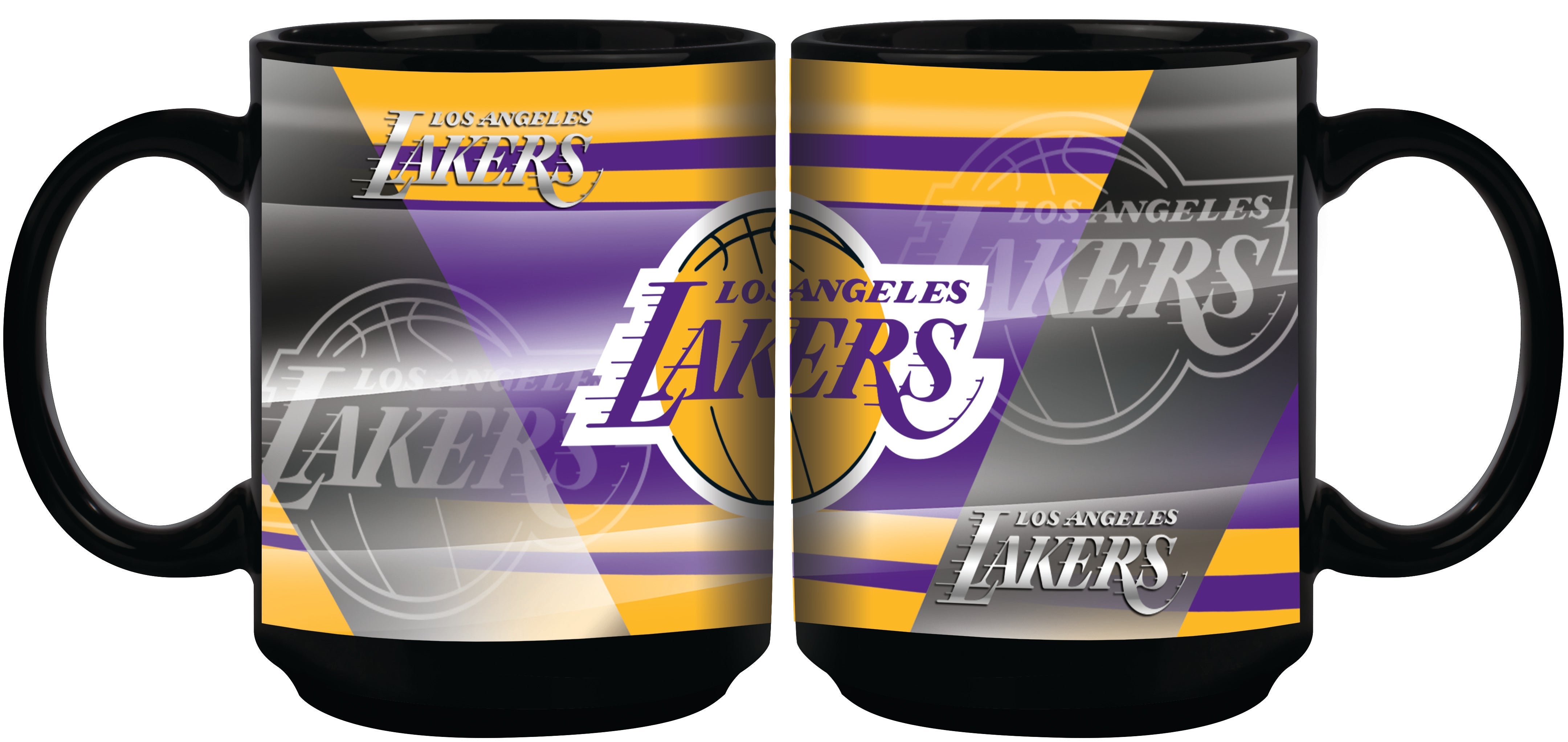 Los Angeles Lakers 11oz. Shadow Sublimated Coffee Mug - Black 1