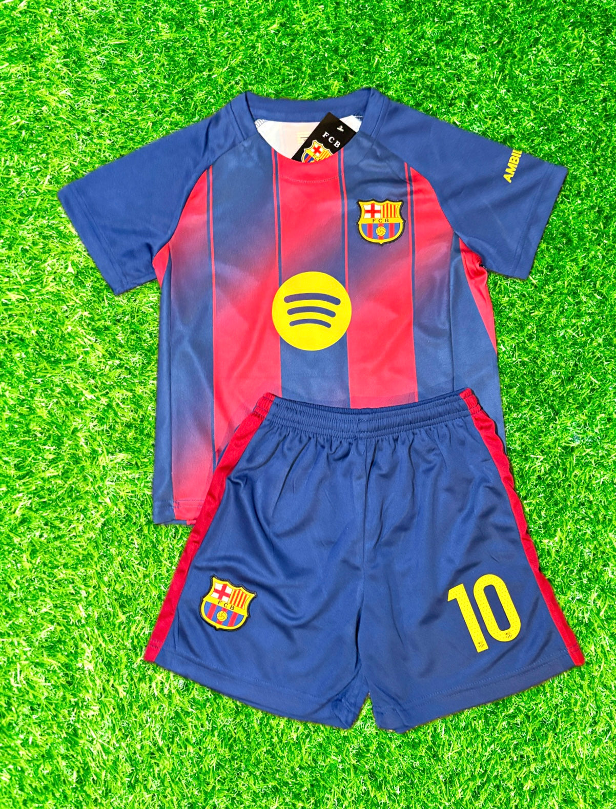 Lamine Yamal Barcelona Soccer Jersey Kids Toddler & Youth Sizes 2