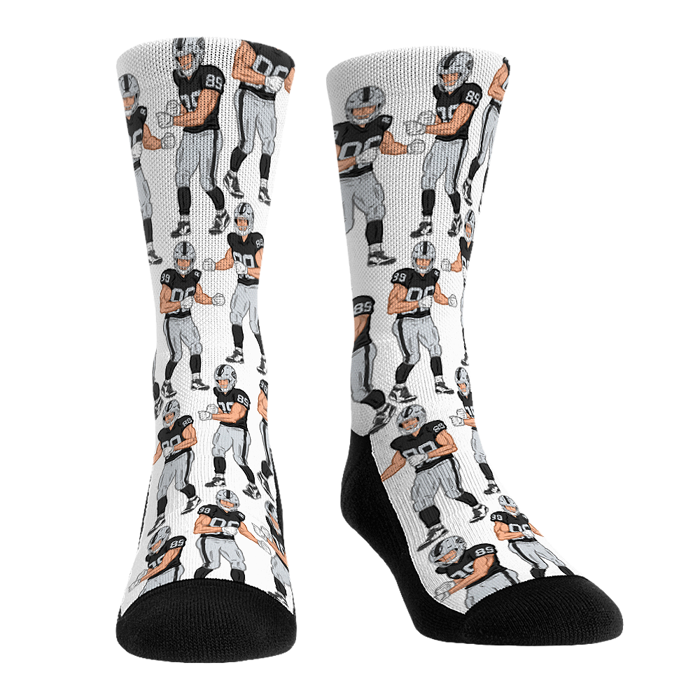 Brock Bowers - Las Vegas Raiders - Celebration | Rock 'Em Socks 1
