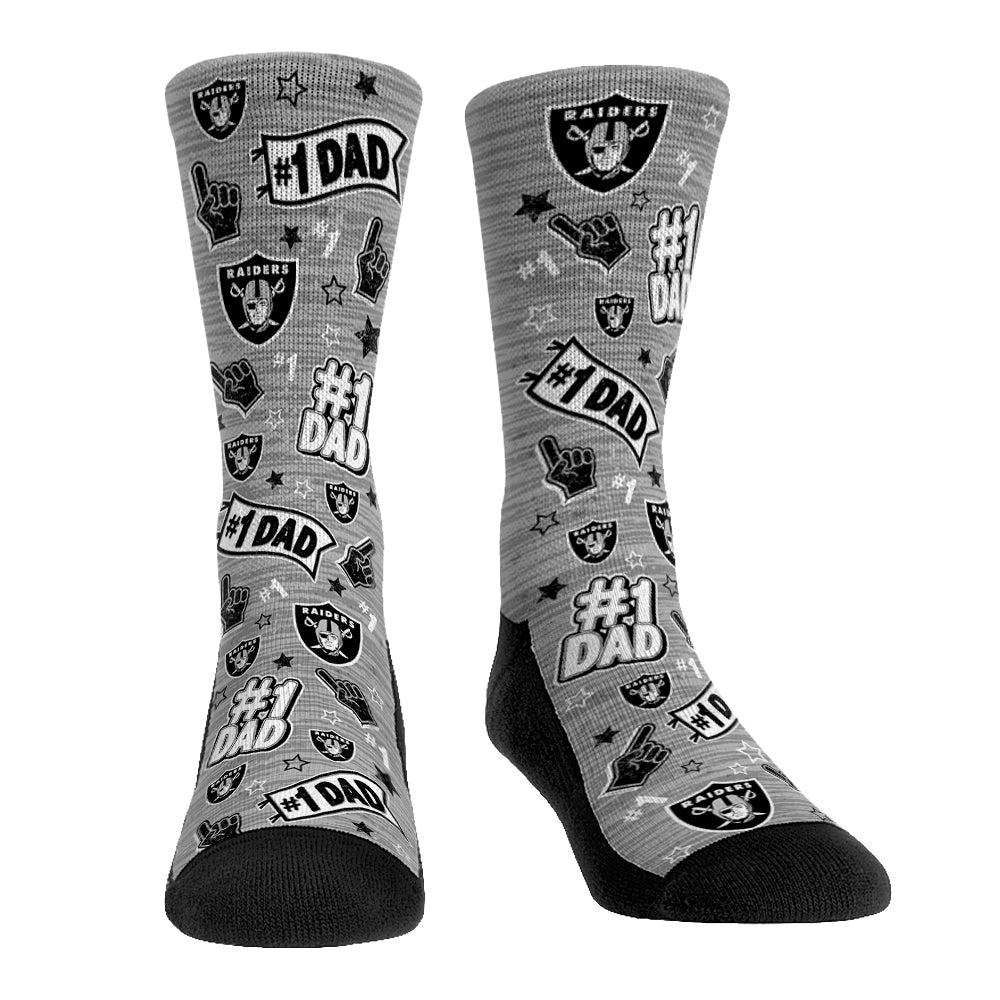 Las Vegas Raiders - #1 Dad | Rock 'Em Socks 1