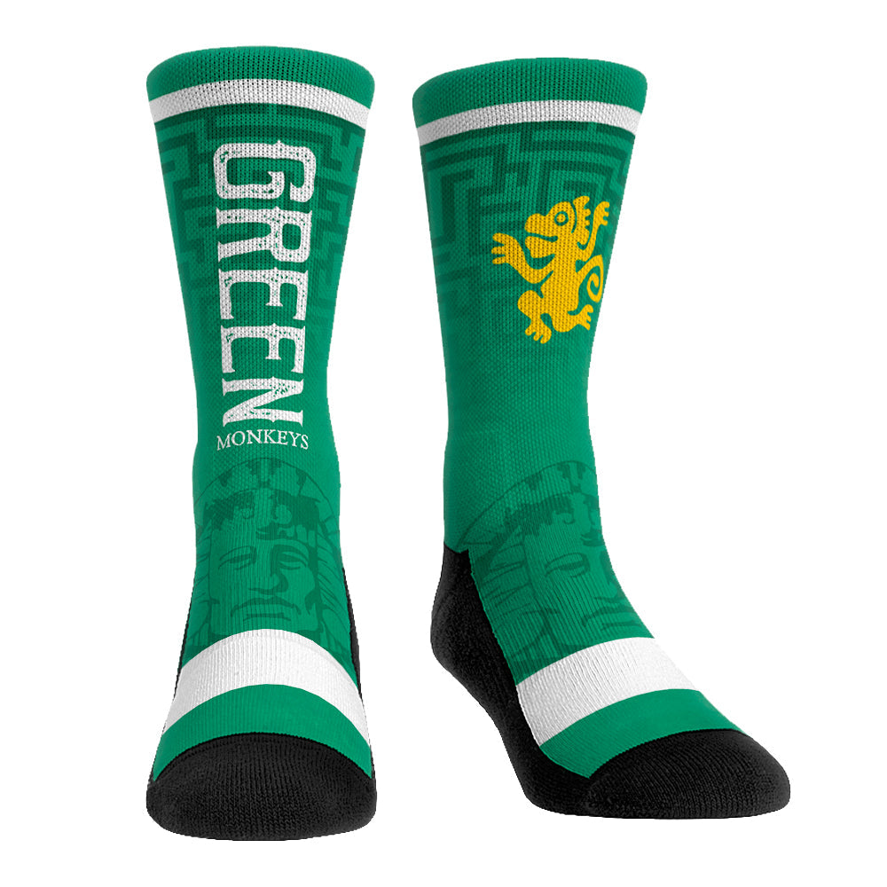 Legends of the Hidden Temple - Jersey Series  - Green Monkeys | Rock 'Em Socks