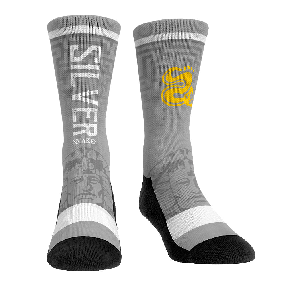 Legends of the Hidden Temple - Jersey Series  - Silver Snakes | Rock 'Em Socks