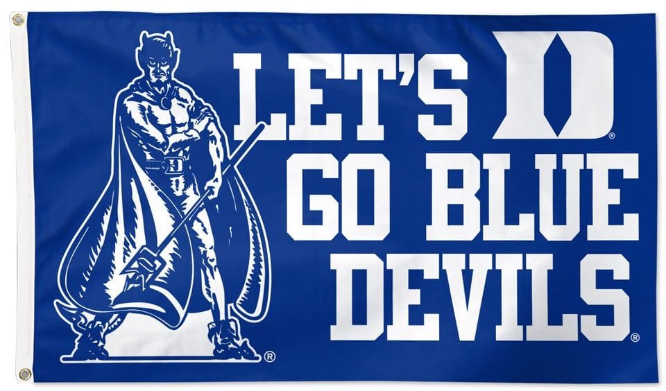 Let's Go Blue Devils Flag 3x5 Duke