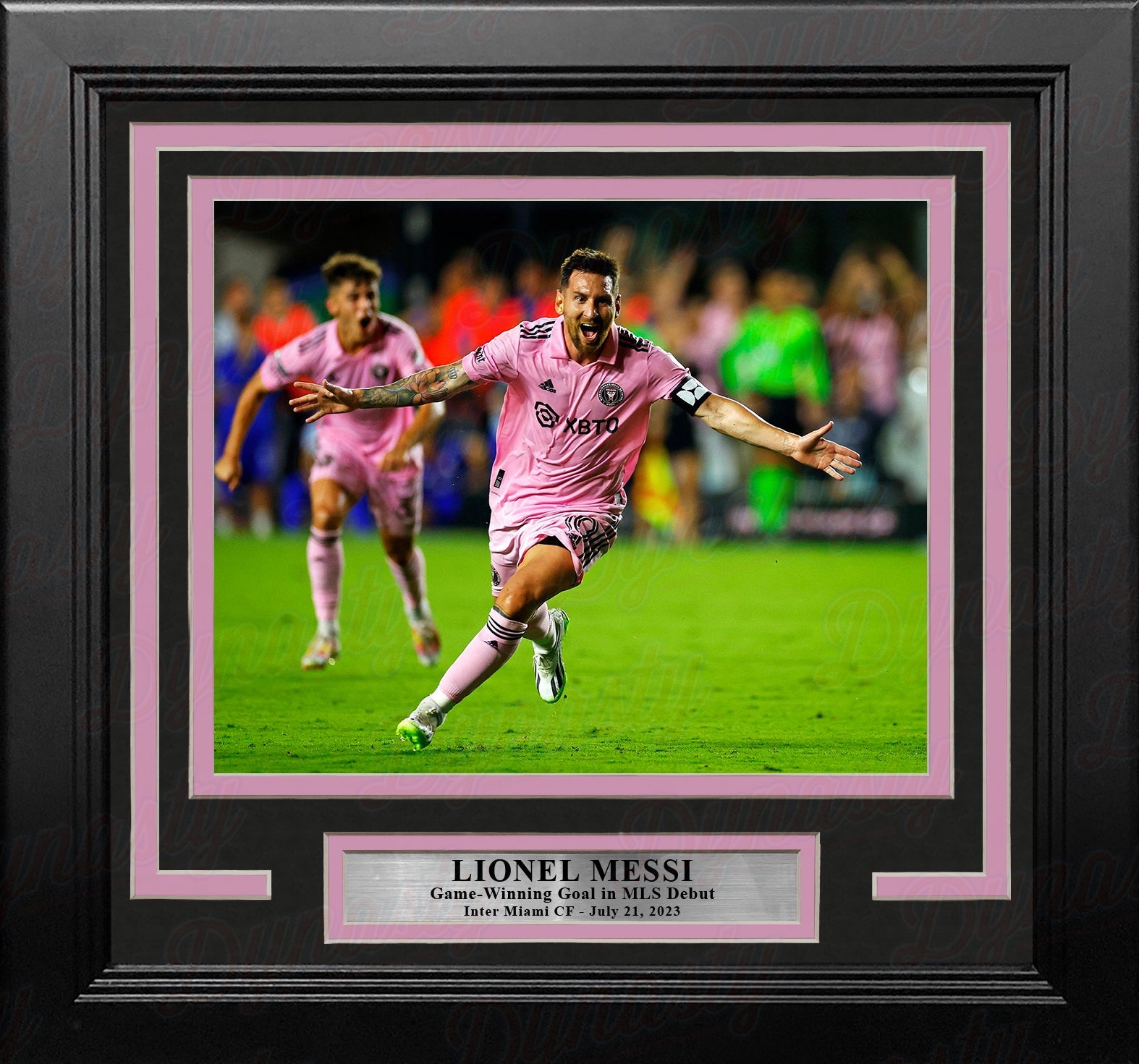 Lionel Messi Game-Winning Goal in MLS Debut Inter Miami CF 8x10 Framed Soccer Photo 1
