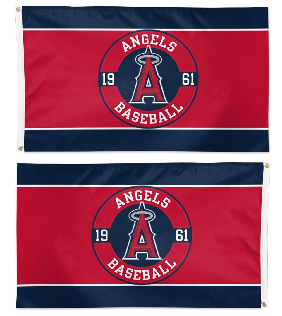 Los Angeles Angels Embroidered Flag 2 Sided 3x5