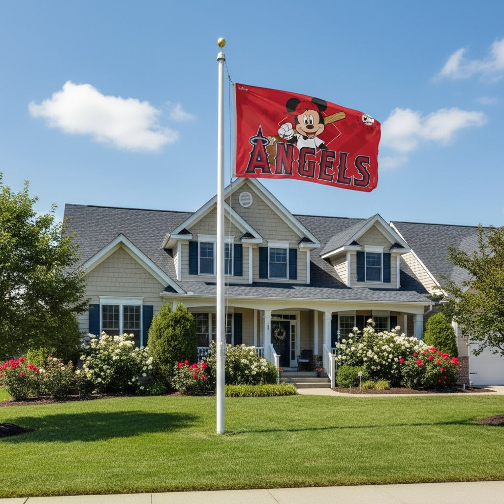 Los Angeles Angels Flag 3x5 Mickey Mouse Baseball