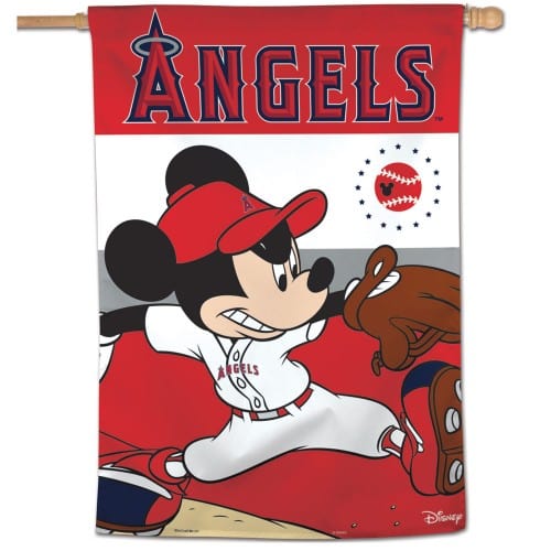 Los Angeles Angels of Anaheim Banner Flag Mickey Mouse 1