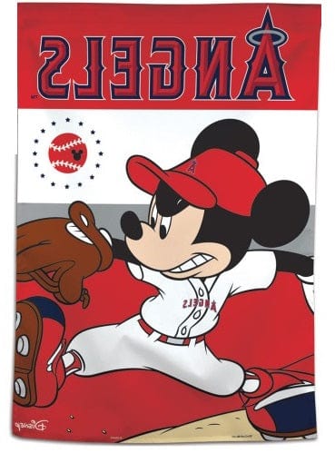 Los Angeles Angels of Anaheim Banner Flag Mickey Mouse 2