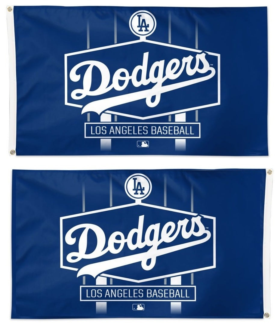 Los Angeles Baseball 2 Sided 3x5 Flag