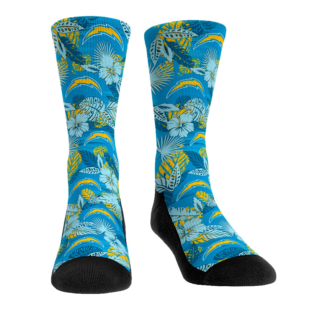 Los Angeles Chargers - Floral | Rock 'Em Socks 1