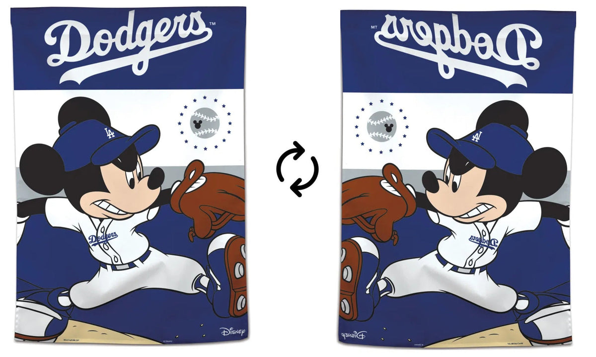 Los Angeles Dodgers Banner Mickey Mouse House Flag
