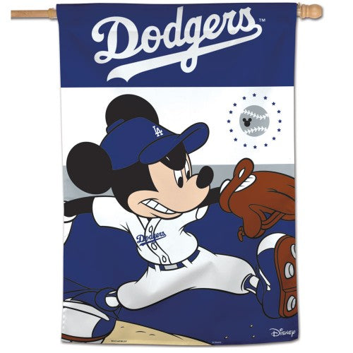 Los Angeles Dodgers Banner Mickey Mouse House Flag