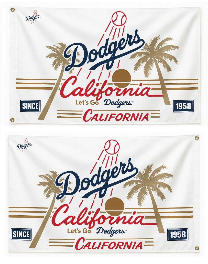 Los Angeles Dodgers California 2 Sided 3x5 Flag 1