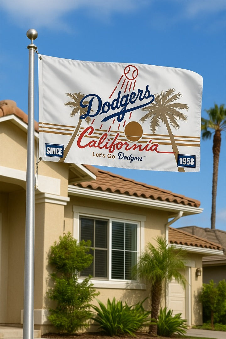 Los Angeles Dodgers California 2 Sided 3x5 Flag 2