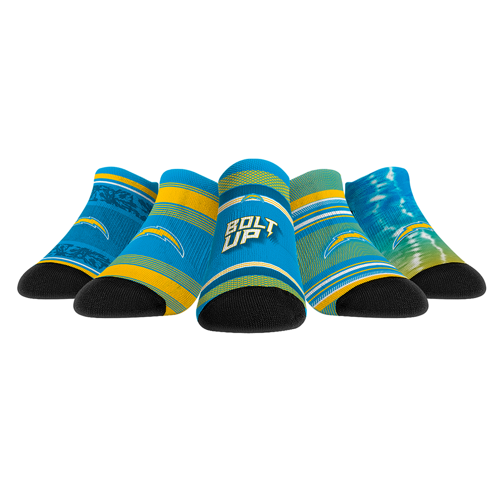 Los Angeles Chargers - Low Cut  - Super Fan 5-Pack | Rock 'Em Socks 1