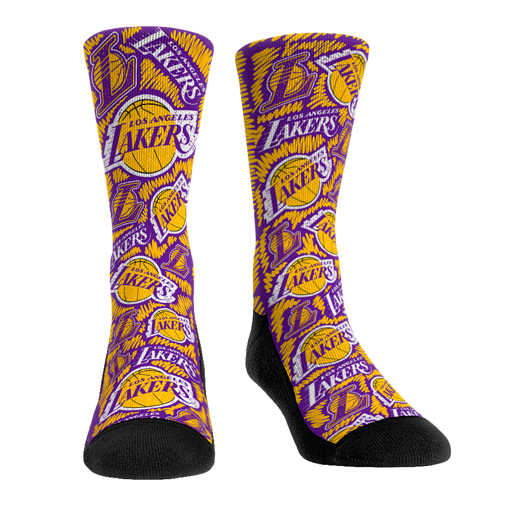 Los Angeles Lakers - Logo Sketch | Rock 'Em Socks 1