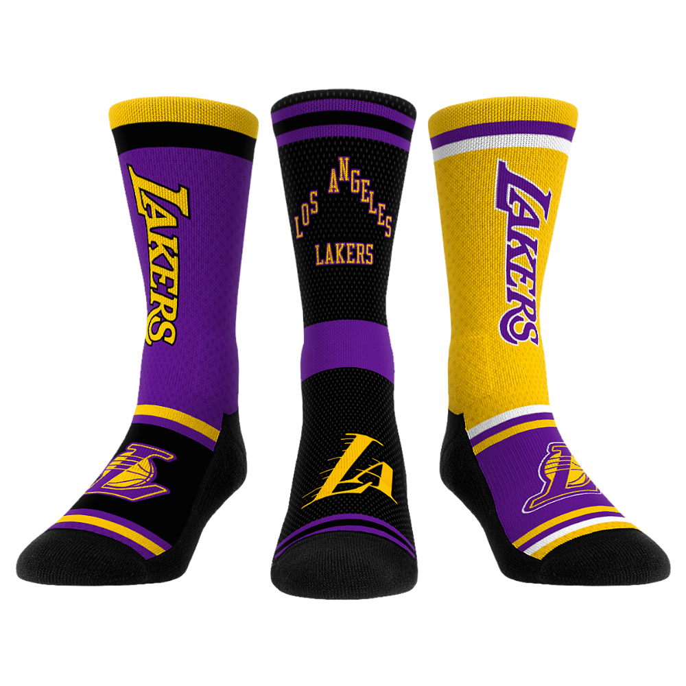 Los Angeles Lakers - Ultimate Jersey - 3-Pack | Rock 'Em Socks 1
