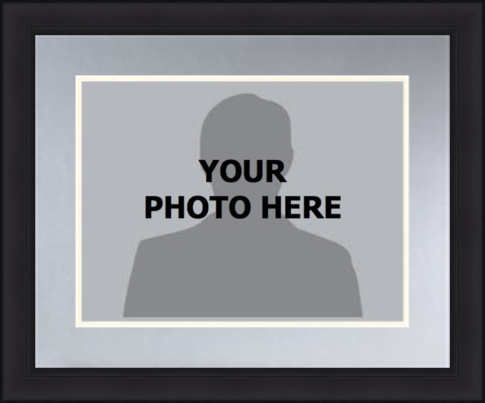 NHL Hockey Photo Picture Frame Kit - Los Angeles Kings (Silver Matting, White Trim)