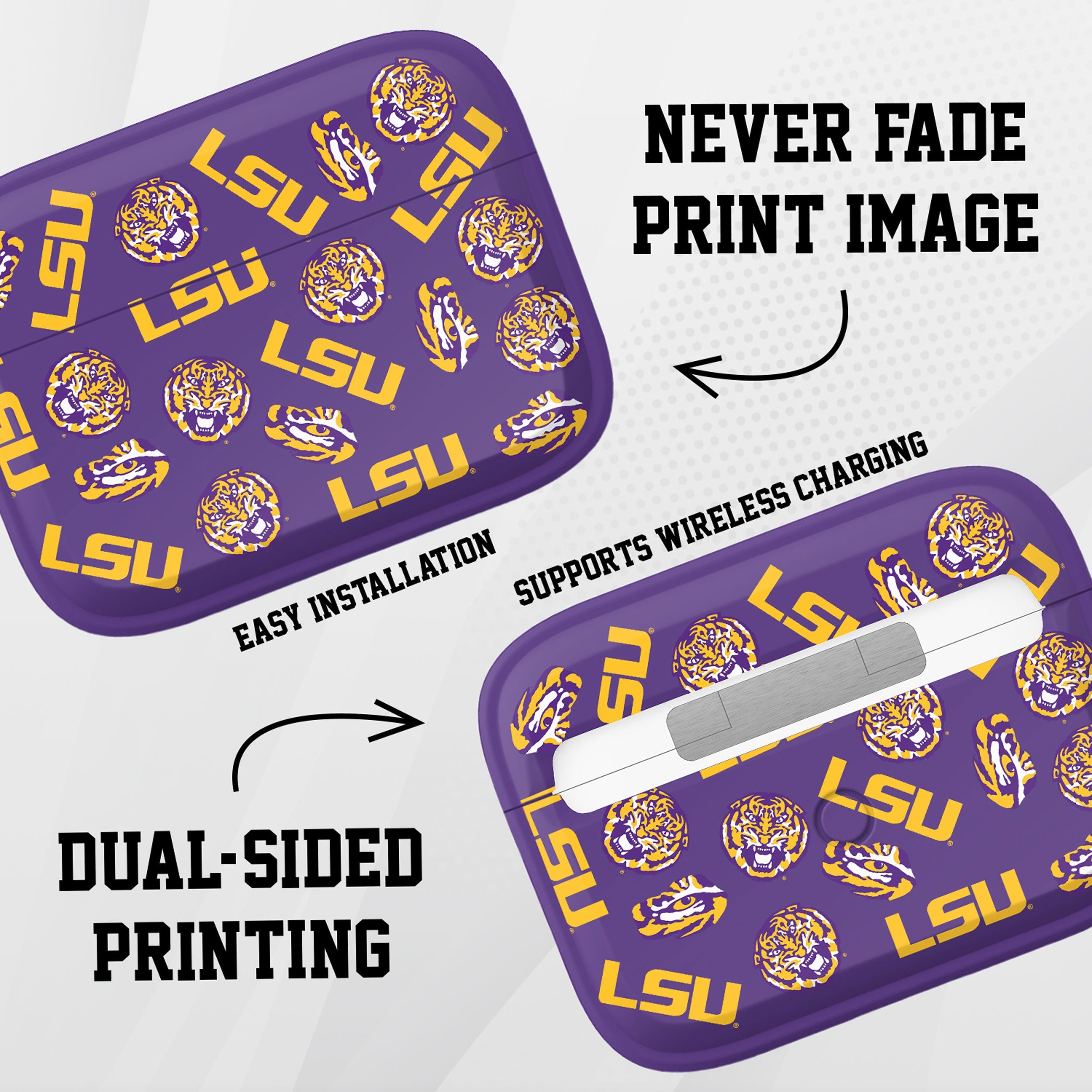LSU Tigers HDX AirPods Pro 1 & 2 Case Cover 7