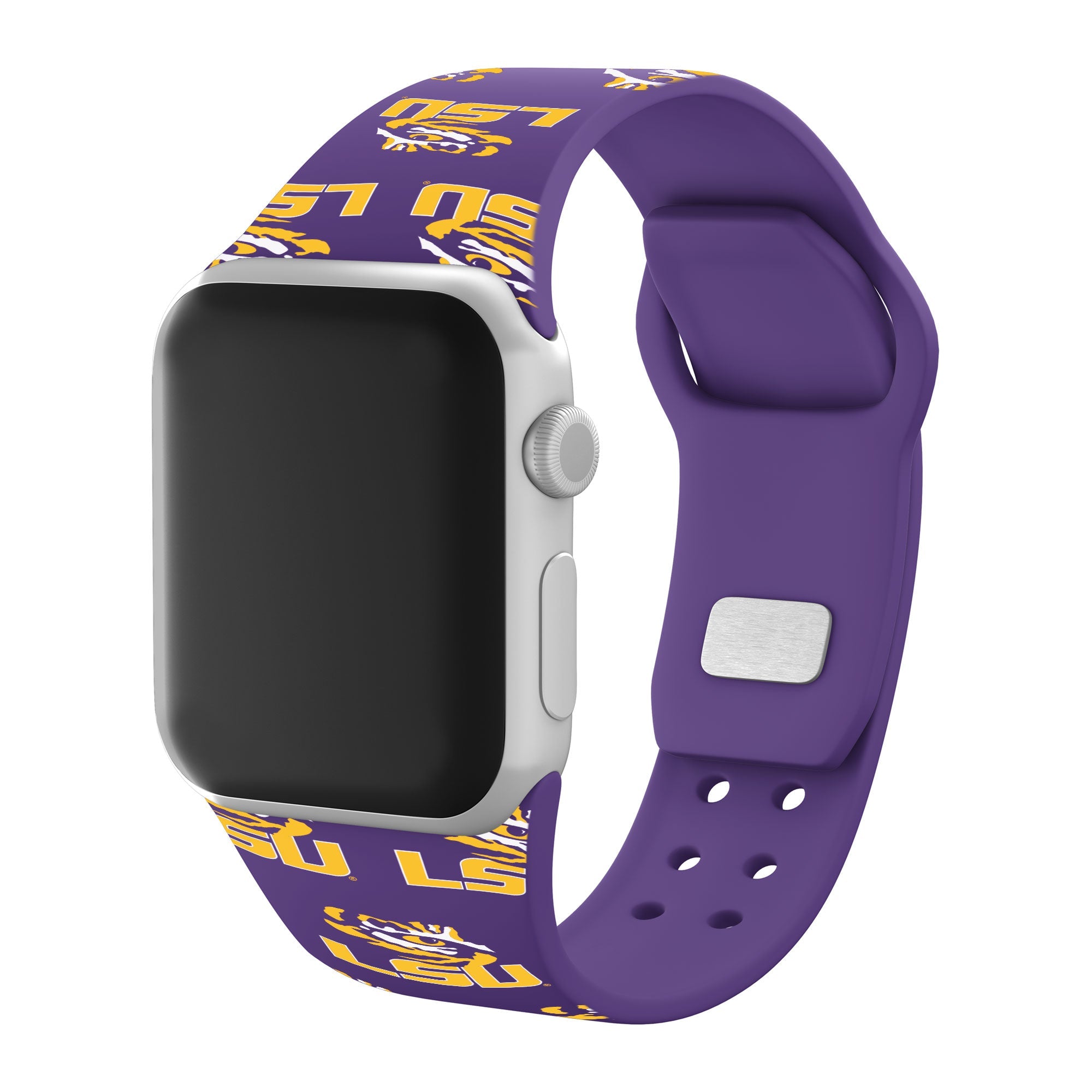 LSU Tigers HD Apple Watch Band 10