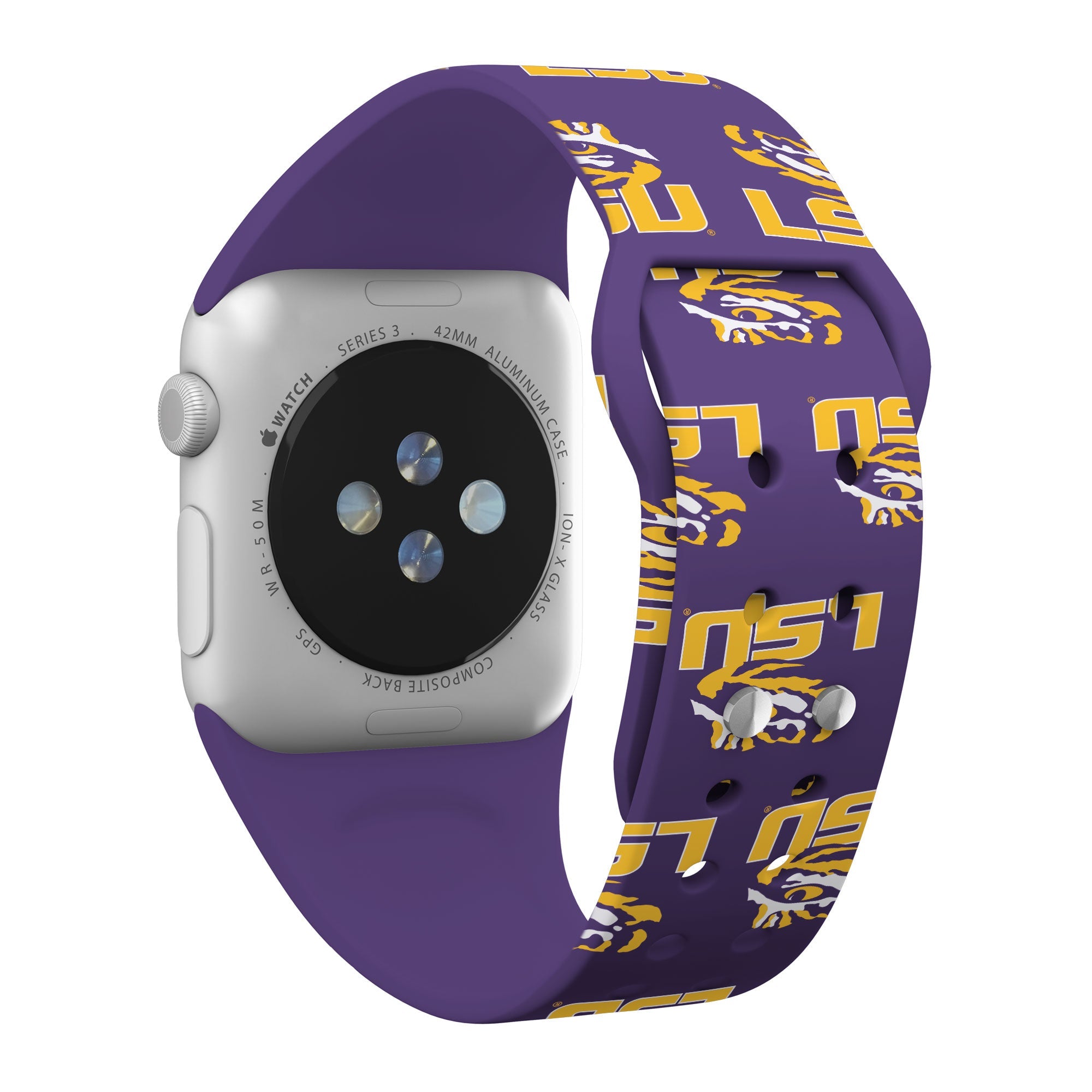 LSU Tigers HD Apple Watch Band 11