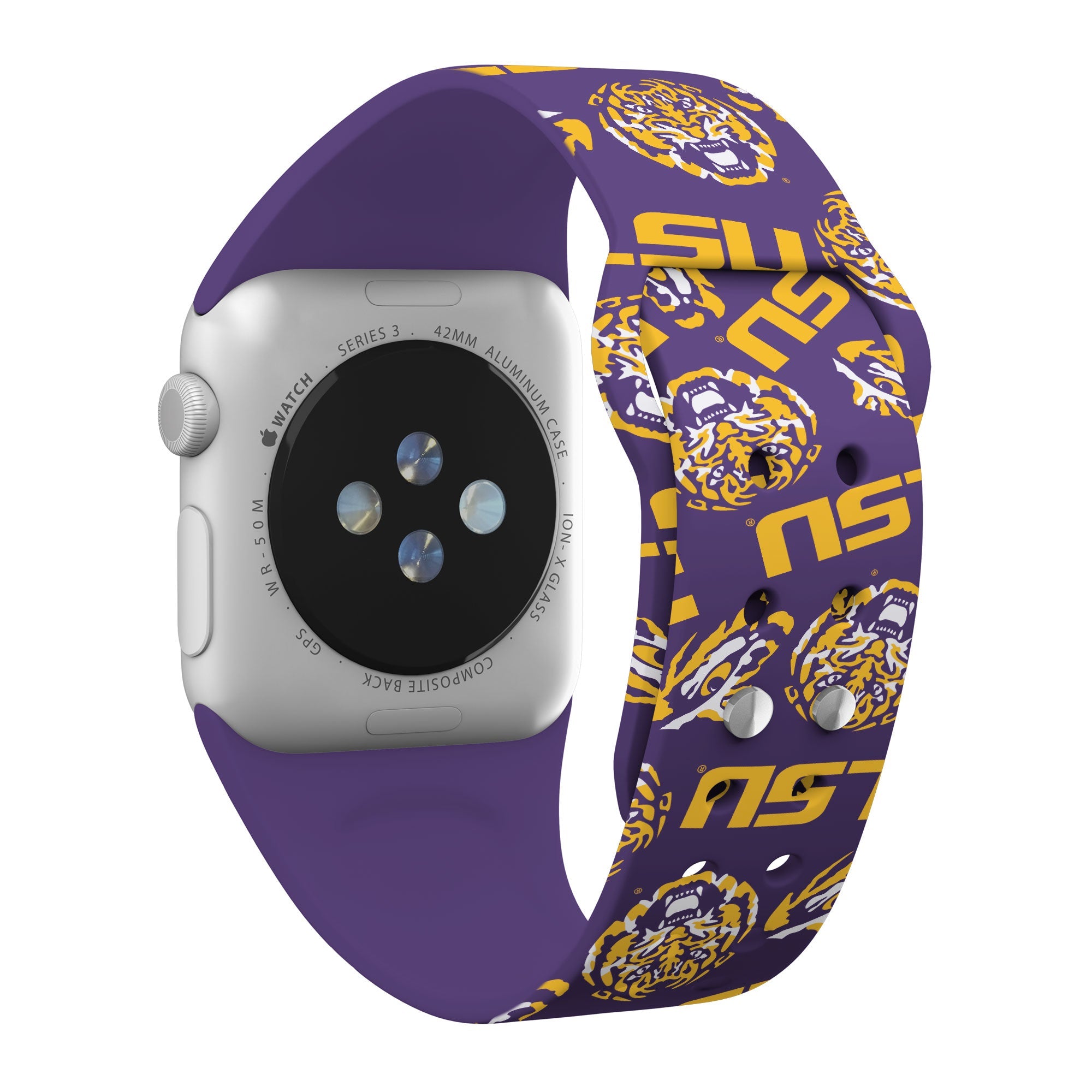 LSU Tigers HD Apple Watch Band 17