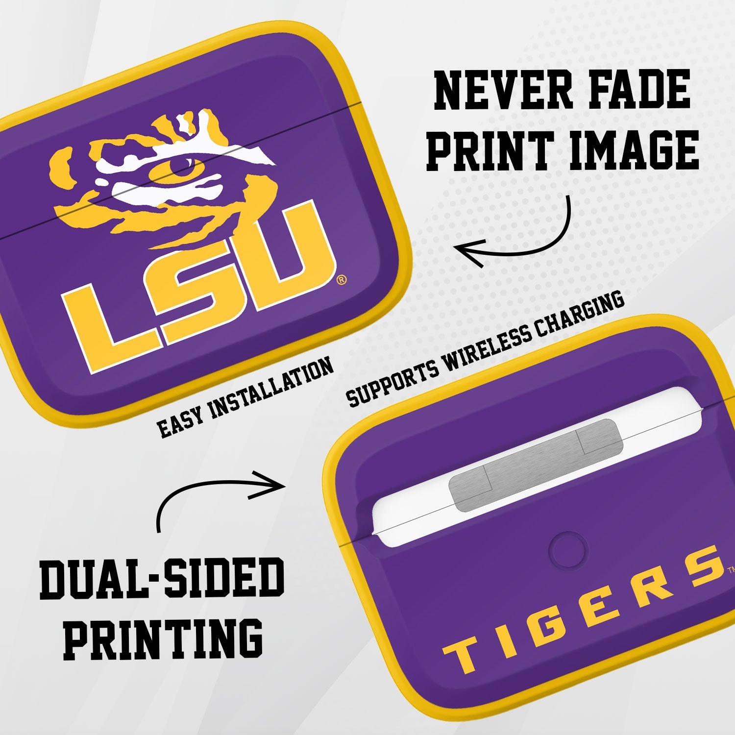 LSU Tigers HDX AirPods Pro 1 & 2 Case Cover 3