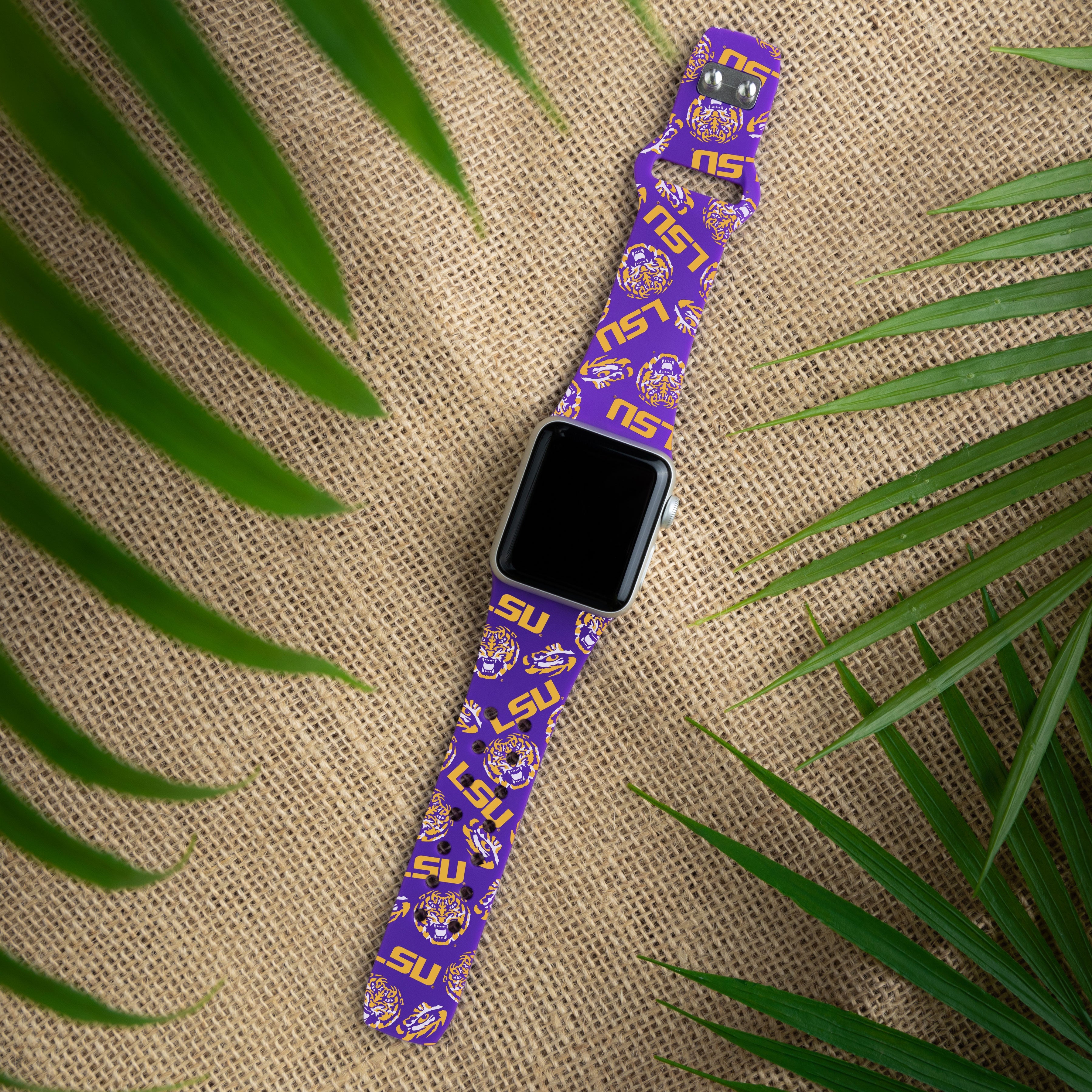 LSU Tigers HD Apple Watch Band 14