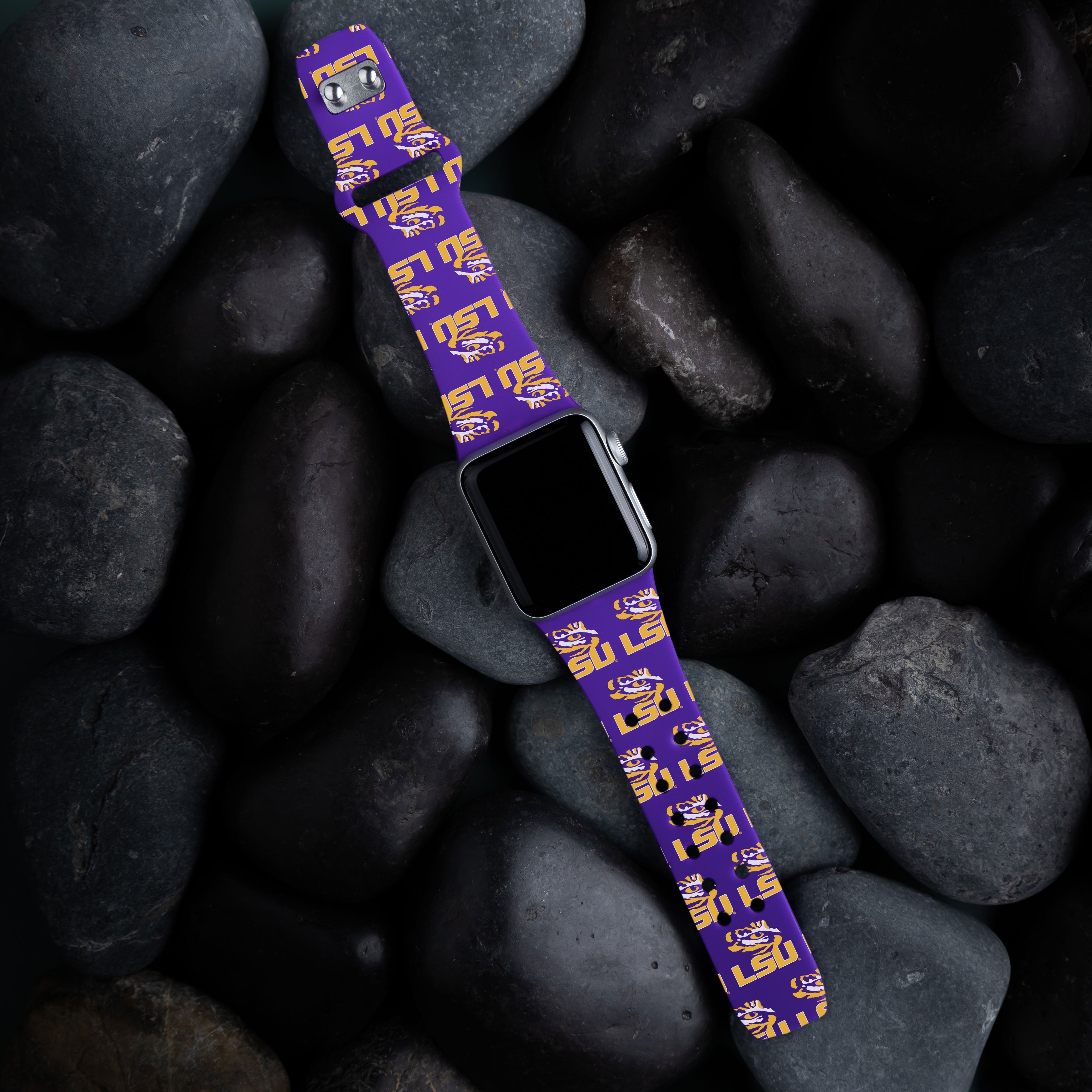 LSU Tigers HD Apple Watch Band 8