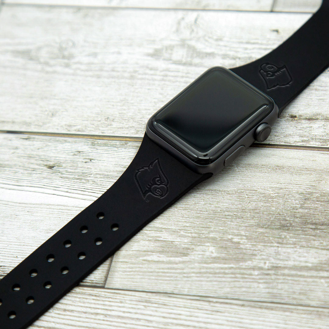 Louisville Cardinals Engraved Apple Watch Band 8