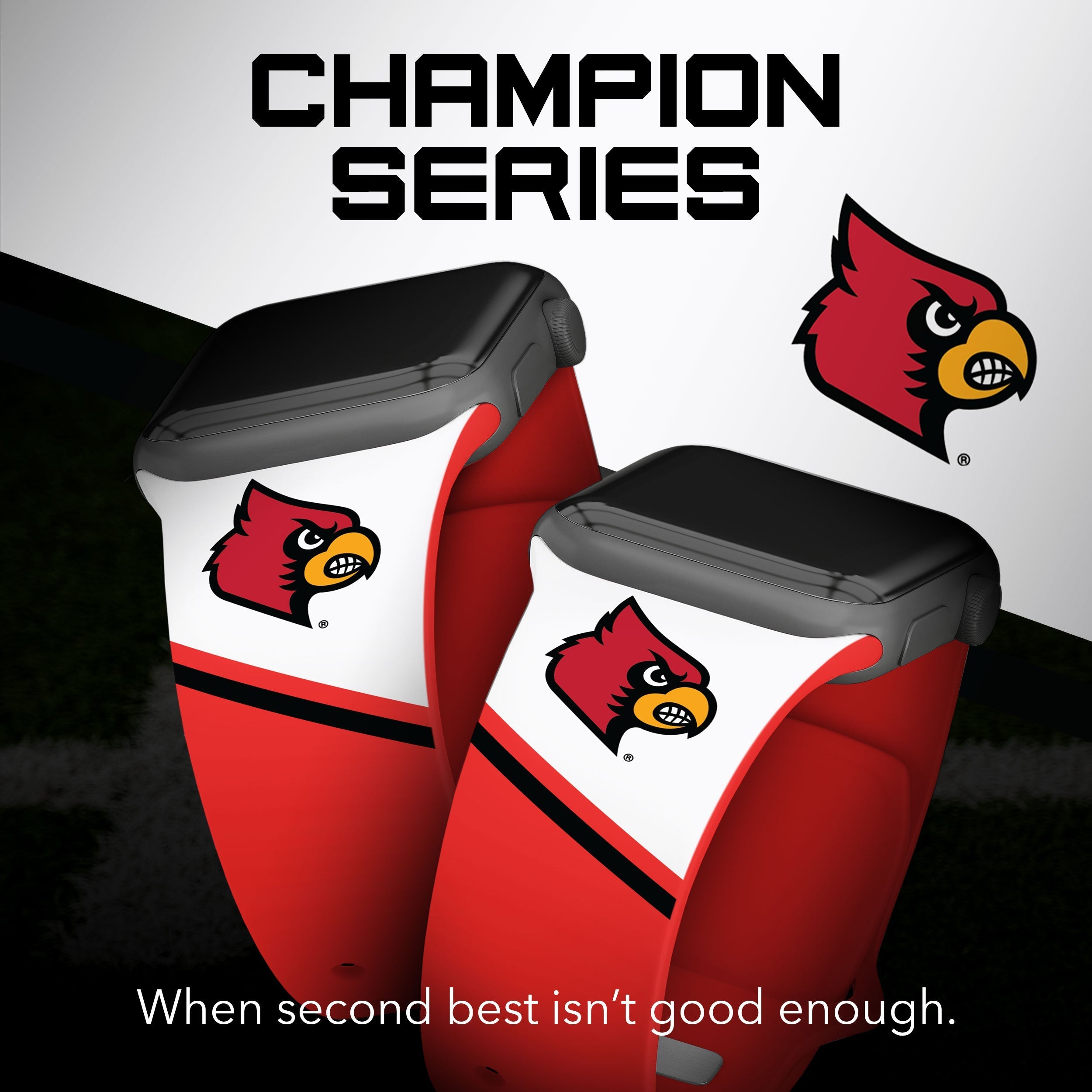Louisville Cardinals HD Apple Watch Band 18
