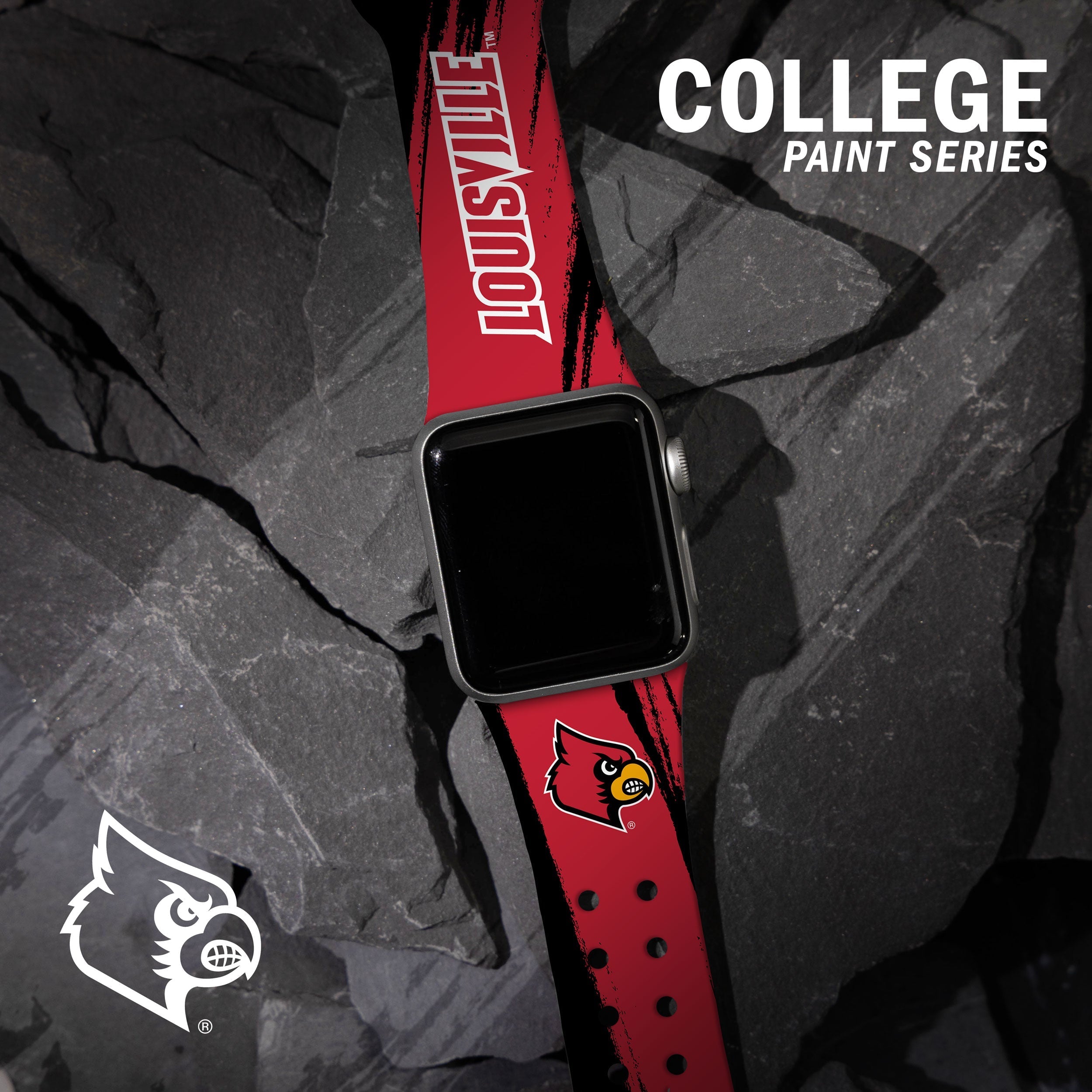 Louisville Cardinals HD Apple Watch Band 27