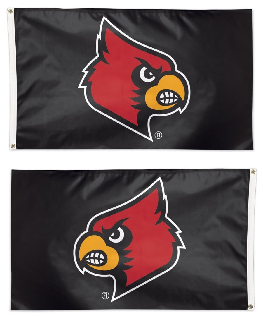 Louisville Cardinals Flag 3x5 Black