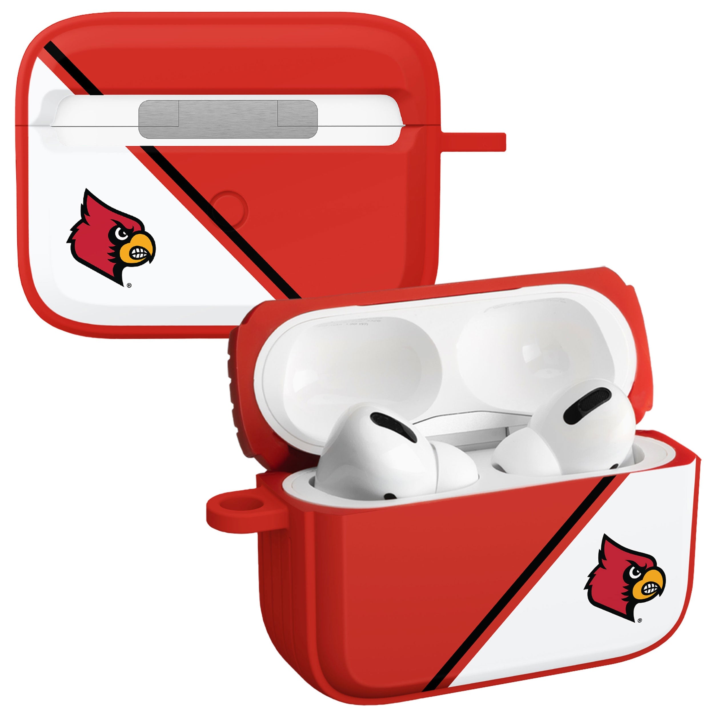 Louisville Cardinals HDX Champion Series Apple AirPods Pro 1 & 2 Case Cover | Affinity Bands