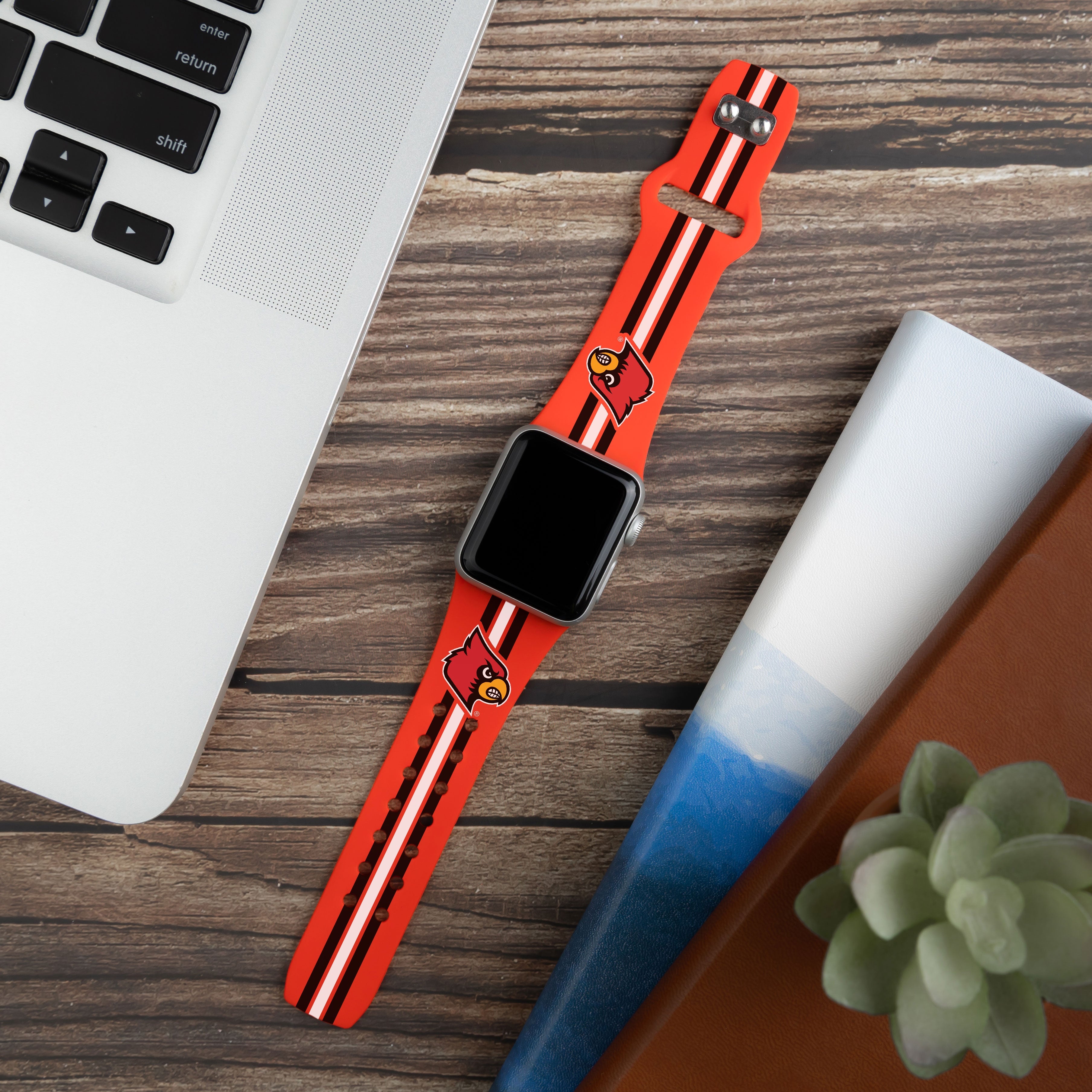 Louisville Cardinals HD Apple Watch Band 2