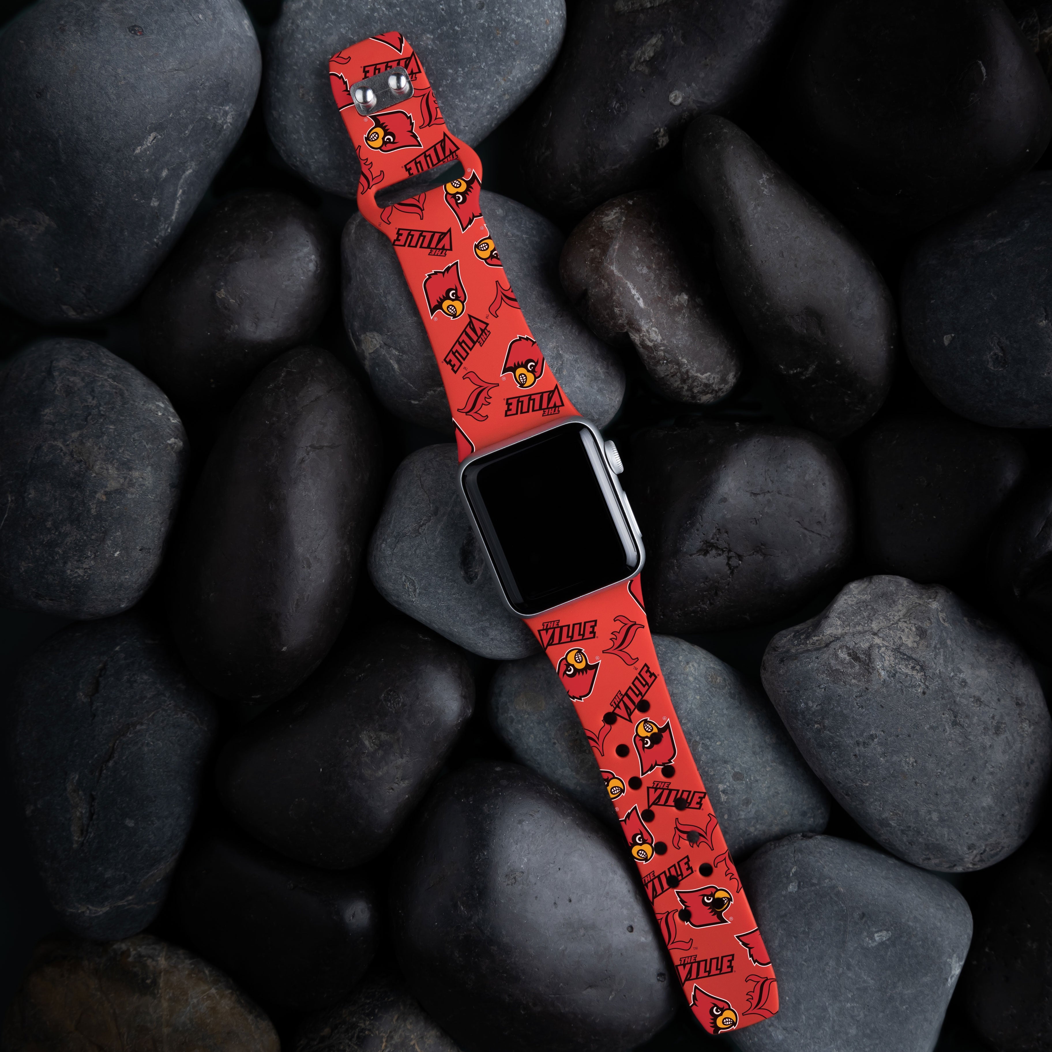Louisville Cardinals HD Apple Watch Band 10