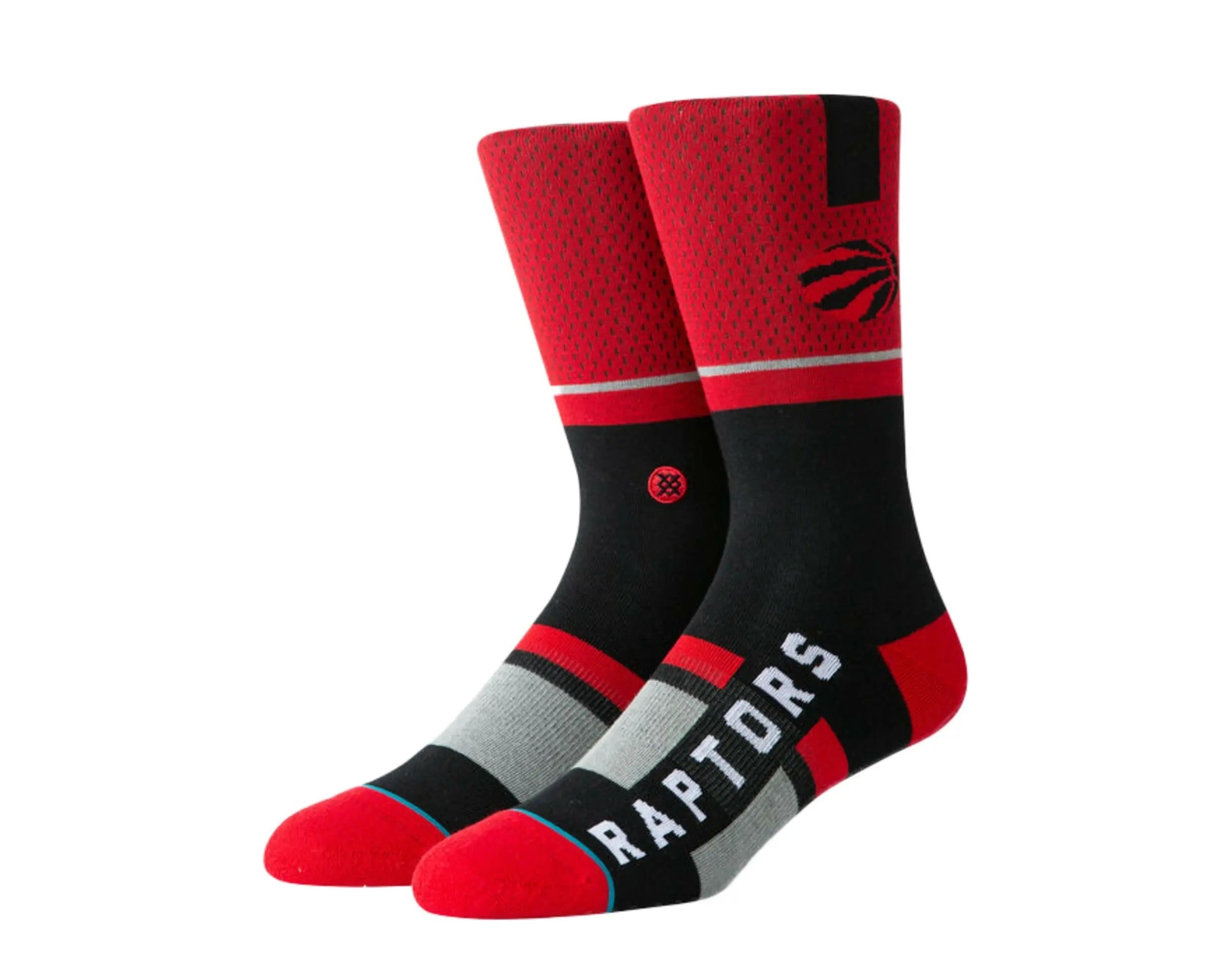 Stance Raptors Shortcut NBA Crew Socks Red/Black 1