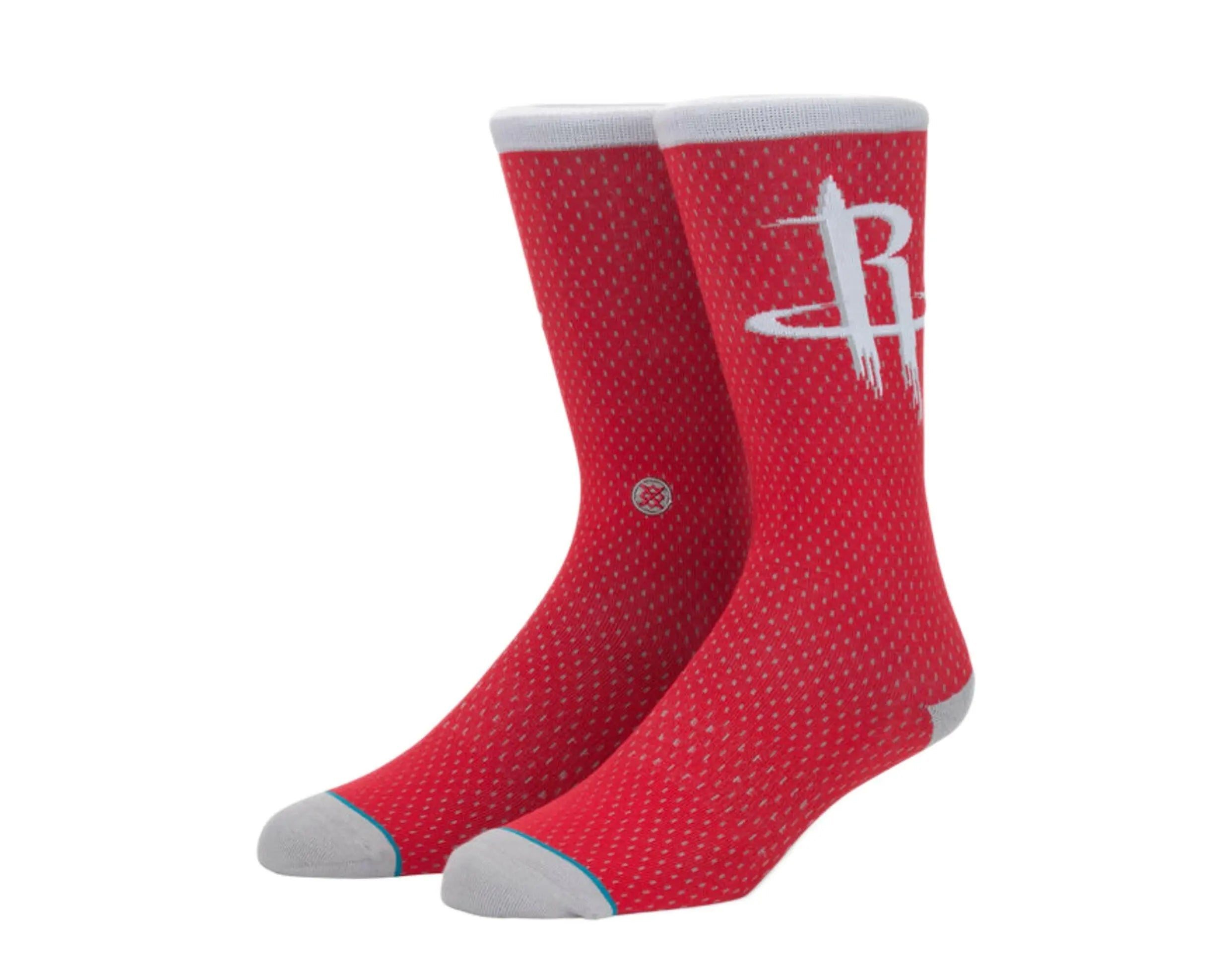 Stance Houston Rockets Jersey Crew Socks Red 1