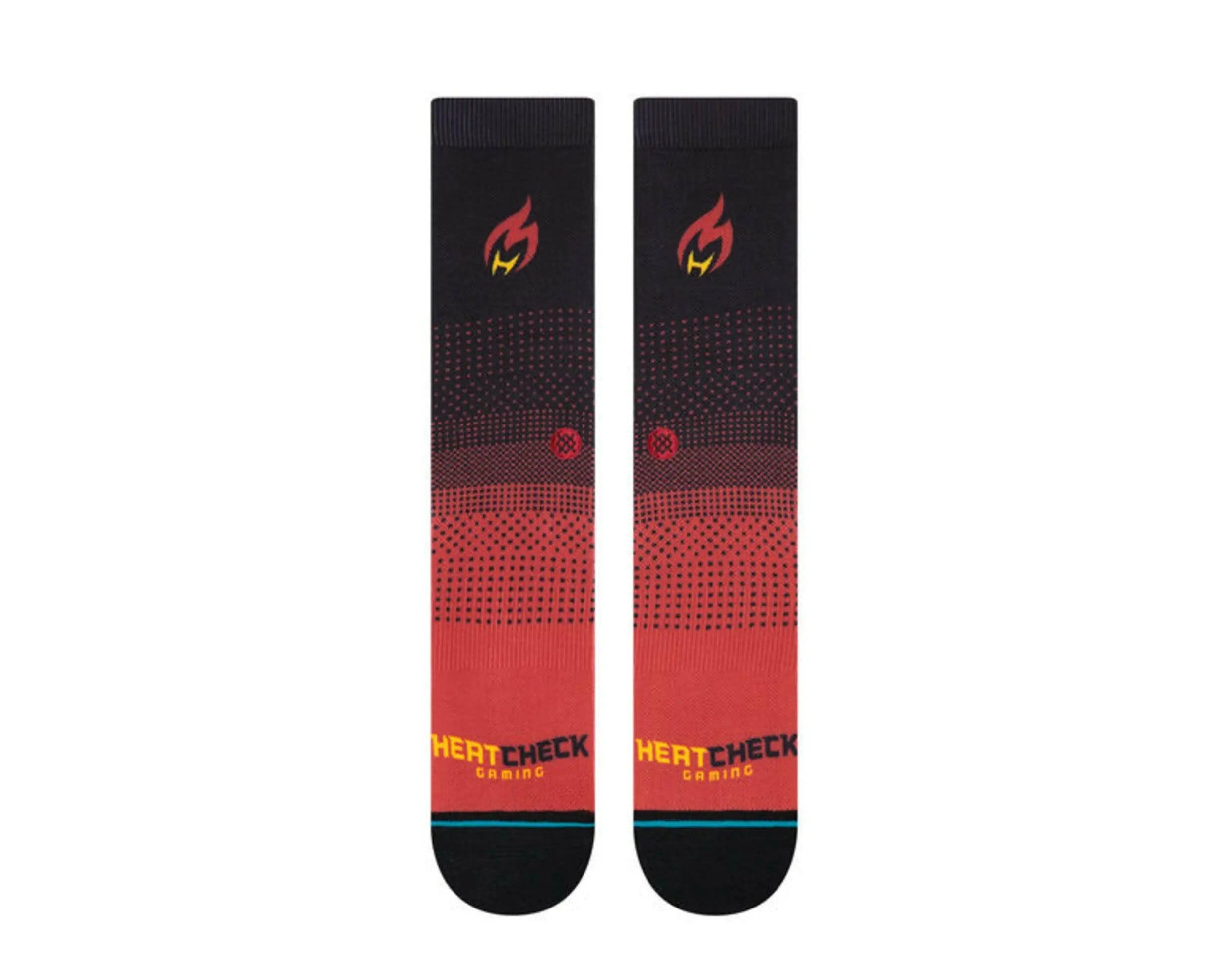 Stance NBA Miami Heat Check Gaming 2K Crew Socks Burgundy 2