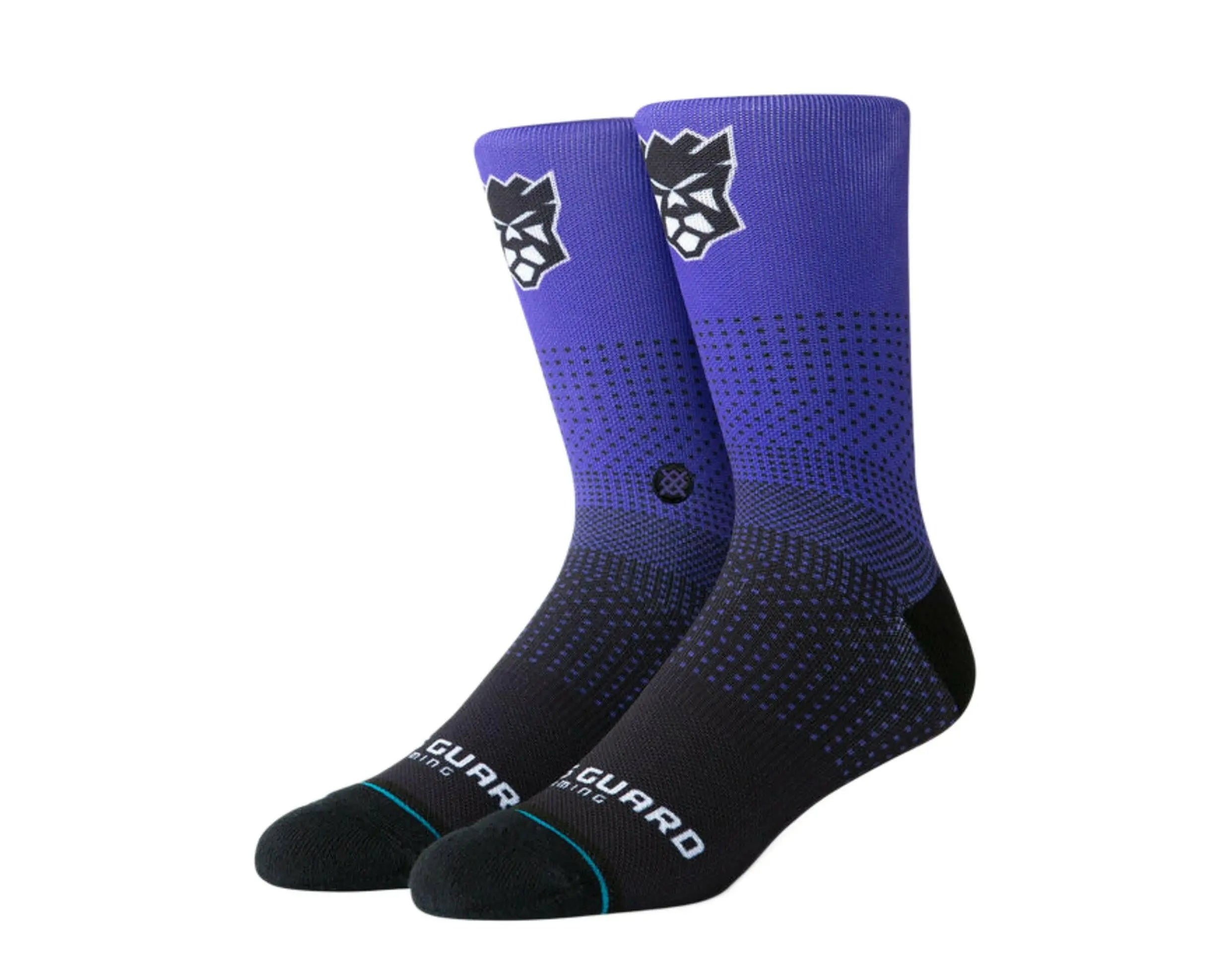 Stance NBA Sacramento Kings Gaming Guard 2K Crew Socks Purple/Black 1