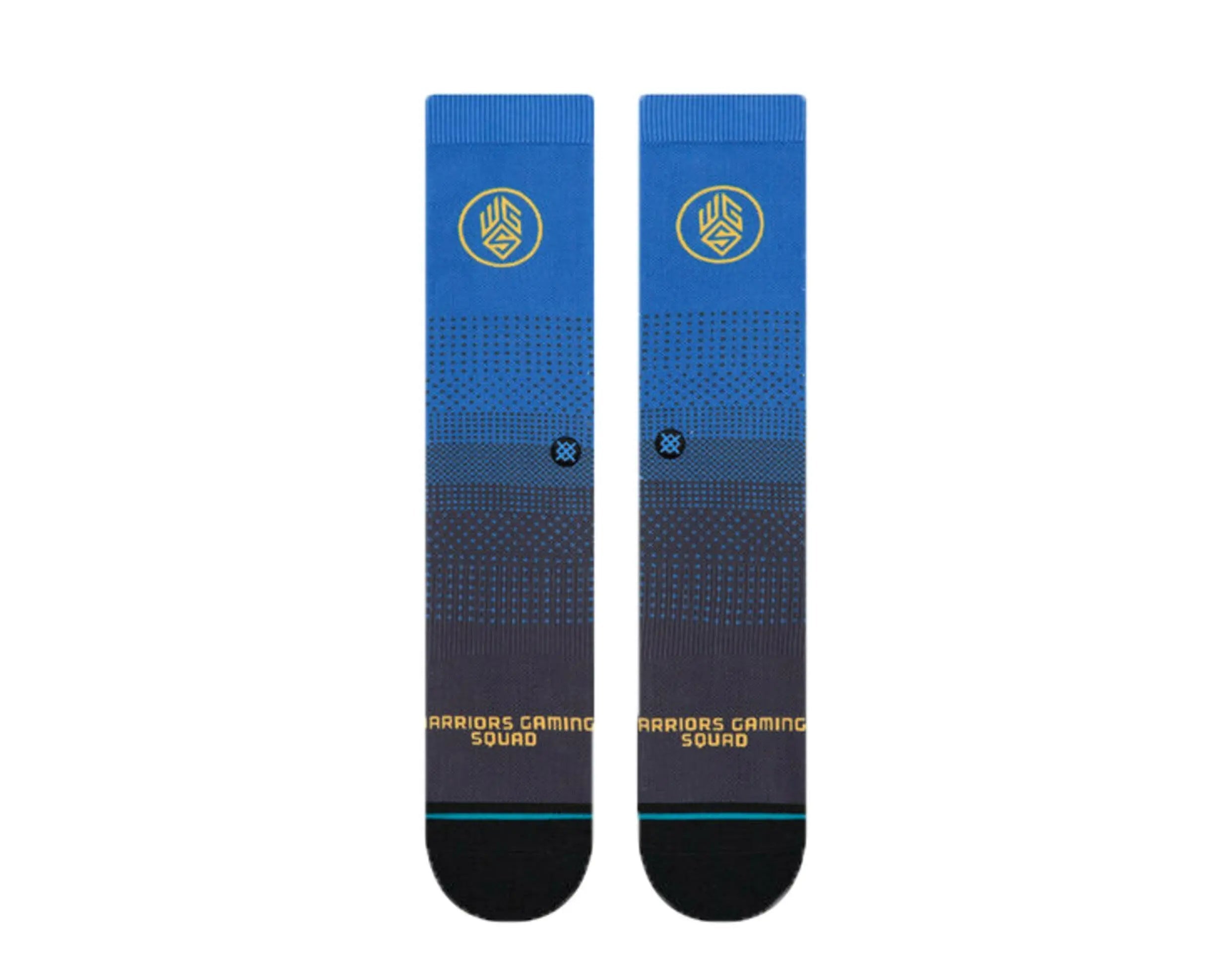 Stance Casual NBA Golden State Warriors Gaming Squad 2K Men Crew Socks Blue 2