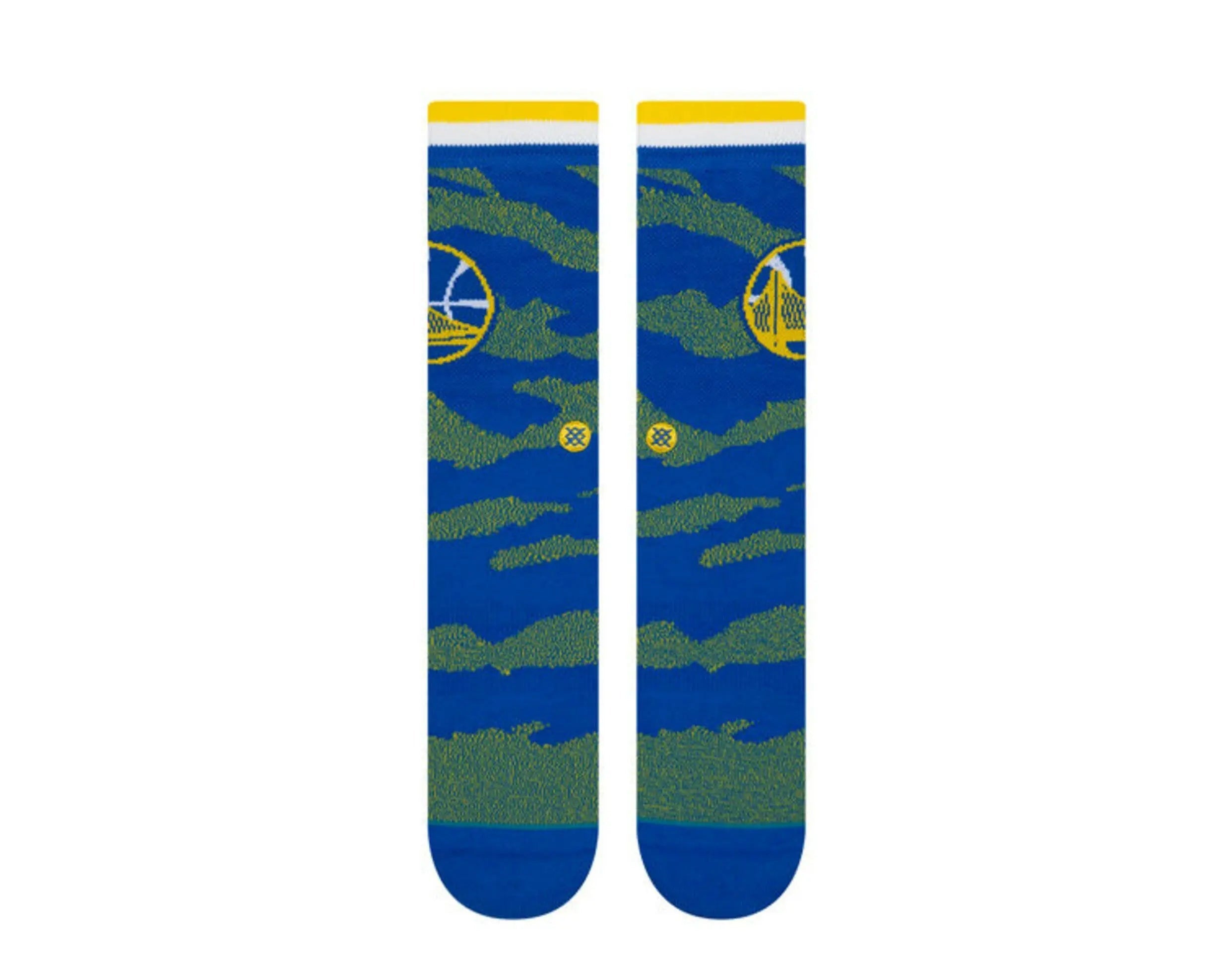 Stance Casual NBA Golden State Warriors Camo Melange Men Crew Socks Blue 2