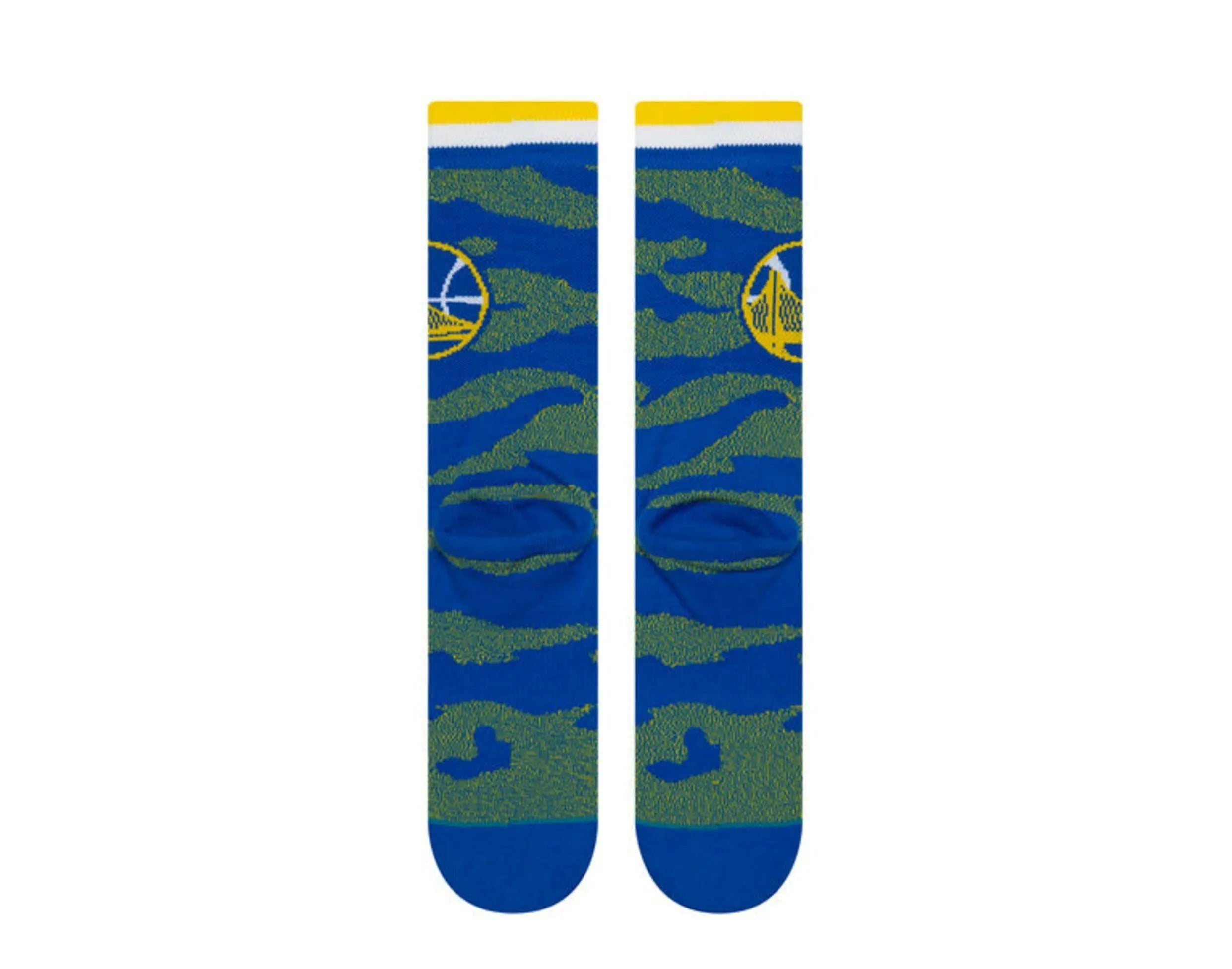 Stance Casual NBA Golden State Warriors Camo Melange Men Crew Socks Blue 3