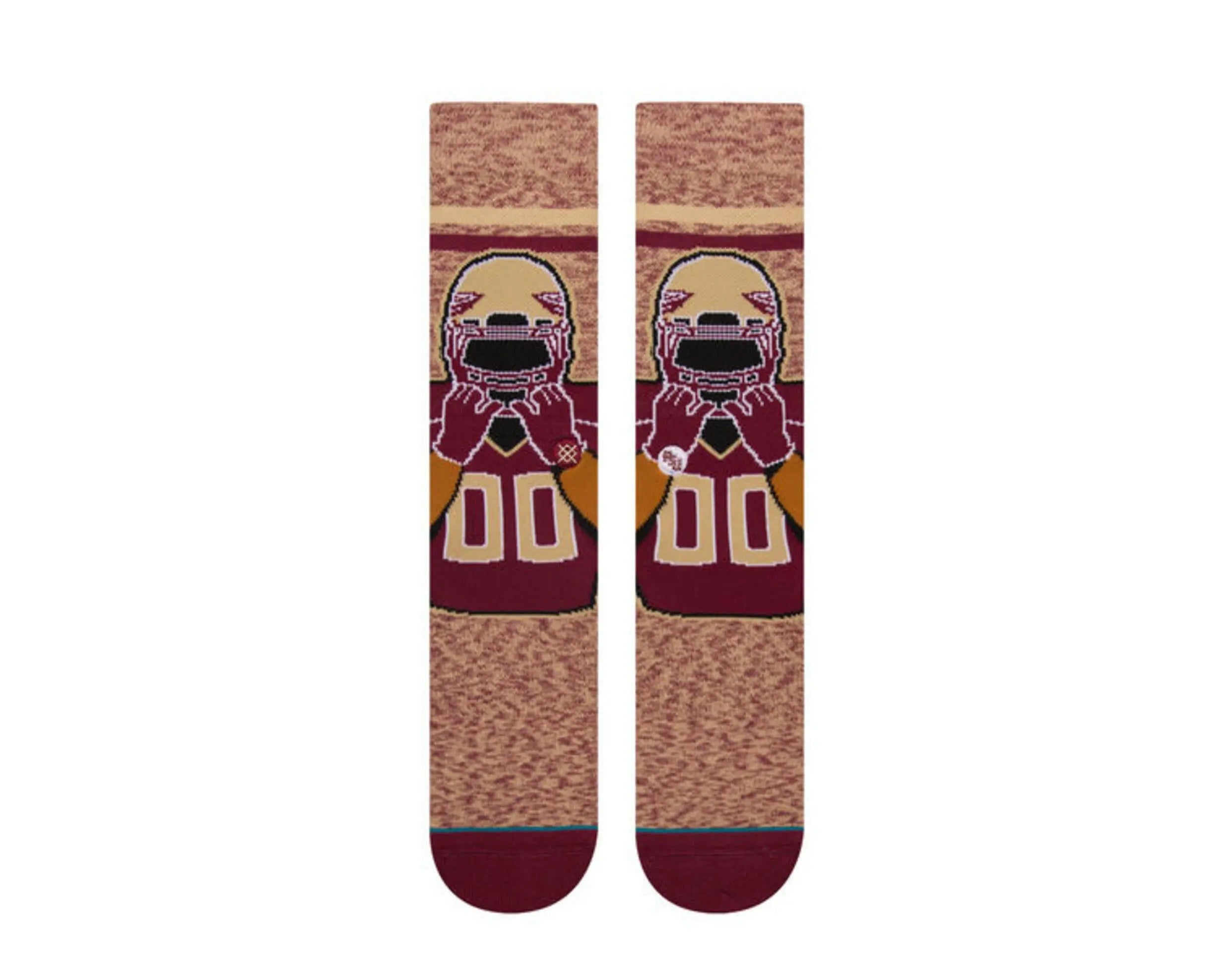 Stance NCAA Florida State University Classic Mascot Crew Socks Maroon 2